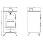 Stufa a Legna con Forno FG R 14,2kW ECO DESIGN 2022 EEK-A