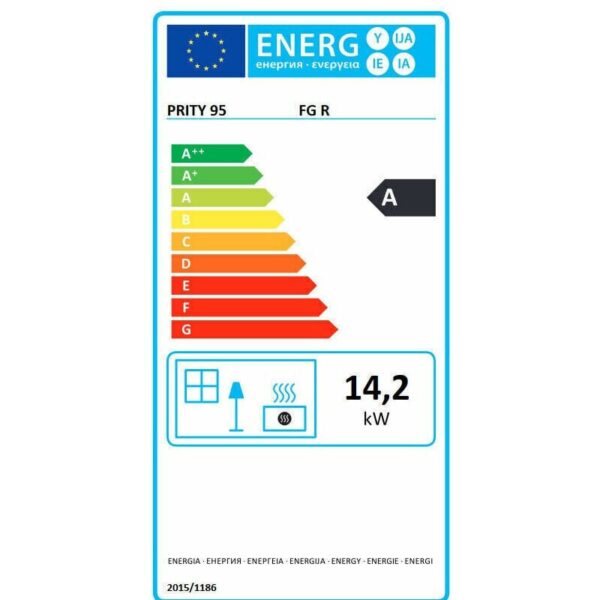 Stufa a Legna con Forno FG R 14,2kW ECO DESIGN 2022 EEK-A